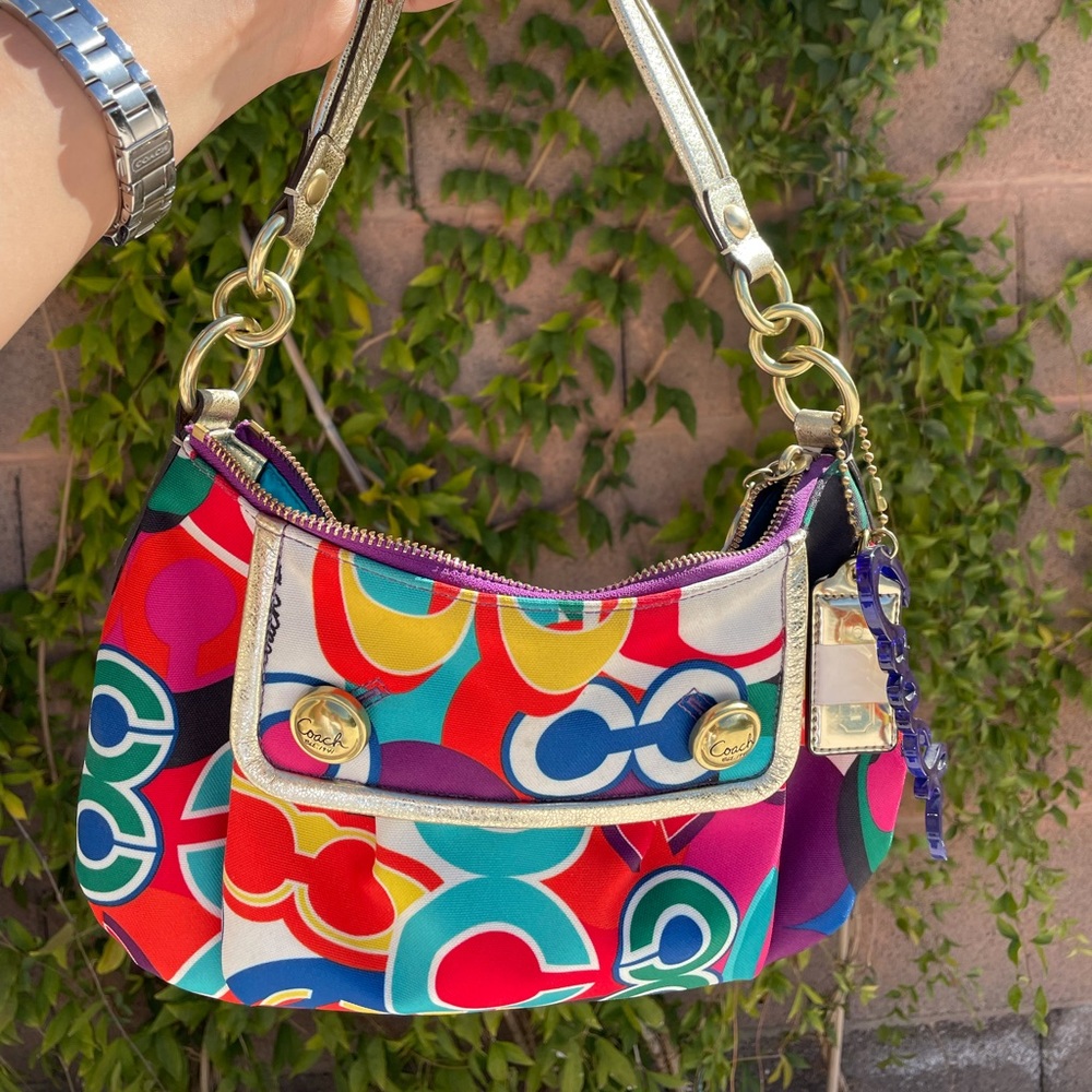 vintage coach poppy satchel